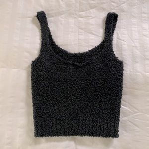 Skims Cozy Knit tank Onyx